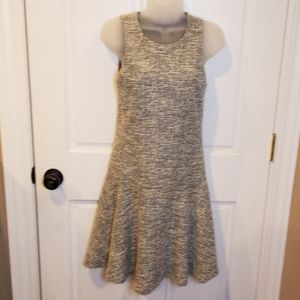Banana Republic Sleeveless Gray Blk Wht Dress Sz 4